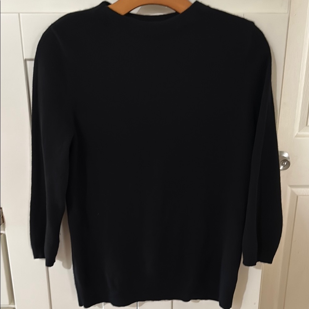 Talbots pure cashmere  Classic Black Sweater